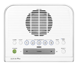 Sangean DCR-89+ DAB+ en FM wekker radio, wit