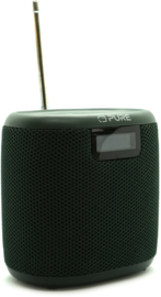 Pure Woodland Mini compacte waterdichte en oplaadbare radio met DAB+ en FM met Bluetooth ontvangst, GROEN