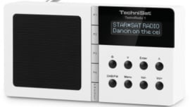 Gelijkenis typist Schelden TechniSat TechniRadio 1 DAB+ en FM reisradio met alarm, wit | Technisat |  De Radiowinkel