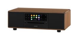 Sonoro Prestige X (2023 editie) SO-331 stereo internetradio met DAB+, FM, CD, Spotify en Bluetooth, walnoot - antraciet