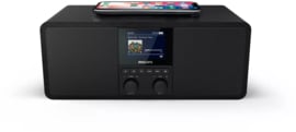 Philips TAR8805/12 stereo digitale radio met wifi internet, DAB+, FM, Bluetooth, Spotify, USB en Qi charging