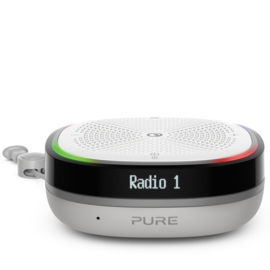Pure StreamR Splash portable en oplaadbare waterdichte DAB+ en FM radio met Bluetooth, stone grey