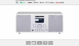 Imperial DABMAN i205 stereo hybride internetradio met DAB+ en FM en Bluetooth 5.0, wit