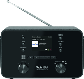 TechniSat DigitRadio 550 IR compacte stereo tafel radio met WIFI internet, DAB+ digitale radio, USB en Bluetooth, OPEN DOOS