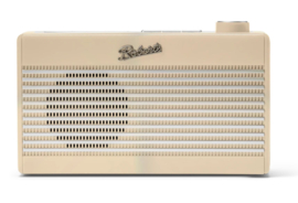 Roberts Rambler Mini retro DAB+ radio met FM en Bluetooth met oplaadbare accu, Pastel Cream