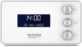 TechniSat DigitRadio 50 SE wekker radio met DAB+ en FM, wit