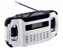 POWERplus Lynx AM / FM luxe opwindbare radio met zonnepaneel