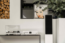 Sonoro Platinum platenspeler met Bluetooth zender, mat wit