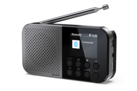Sharp Osaka DR-520 oplaadbare DAB+ en FM zakradio met Bluetooth en alarmfunctie