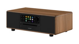 Sonoro Prestige X (2023 editie) SO-331 stereo internetradio met DAB+, FM, CD, Spotify en Bluetooth, walnoot - antraciet