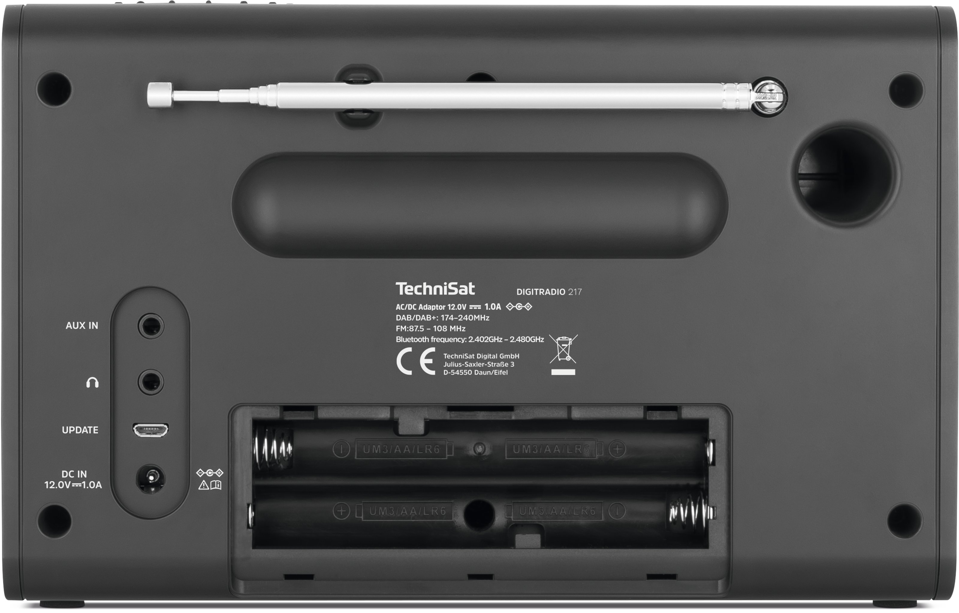 TechniSat DigitRadio 217 portable DAB+ en FM radio met Bluetooth ontvangst