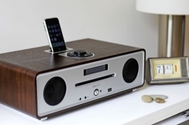 Vita Audio R2i DAB DAB+ FM iPod iPhone muzieksysteem in walnoot