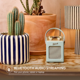 Roberts Revival Mini 2 draagbare DAB+ FM radio met Bluetooth ontvangst, Midnight Blue