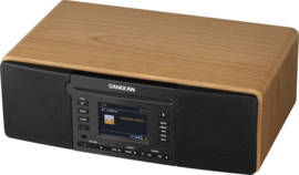 Sangean DDR-66 BT All-in-one stereo internet Bluetooth / CD / DAB+ / Spotify muzieksysteem, walnut