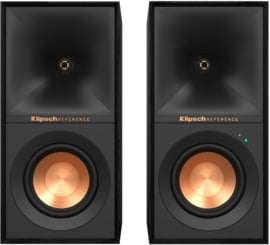 Klipsch Reference R-40 PM versterkte stereo hi-fi luidsprekers met 70 Watt versterker