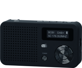 Imperial DABMAN 13 compacte DAB+ radio met FM en audio afspelen via USB en micro SD, zwart