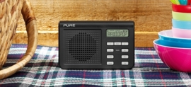 Pure One Mi Series II - mini digitale radio met DAB+ en FM - zwart