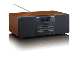 Lenco DAR-050 stereo DAB+ en FM radio met CD / USB / MP3 speler, hout