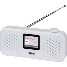 Imperial DABMAN 16  stereo compacte DAB+ radio met FM, wit
