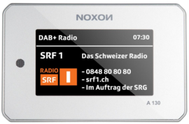 Noxon A130 audio set top box voor stereo installaties met internetradio, DAB+, FM, USB, Bluetooth en Spotify, zilver