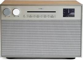 Geneva DeCon M internet, DAB+ en FM radio met Bluetooth en CD speler, champagne - walnut