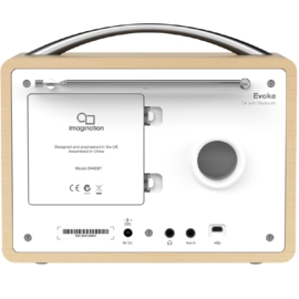 Pure Evoke D4 portable digitale DAB+ FM radio met Bluetooth, maple