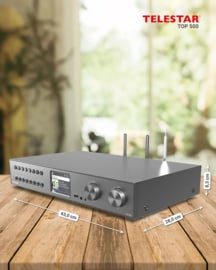 Telestar Top 500 hifi stereo tuner met internet, DAB+ en FM radio, Bluetooth en USB