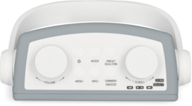 TechniSat DigitRadio 30 DAB+ en FM badkamer radio met Bluetooth ontvangst en oplaadbare accu, grijs