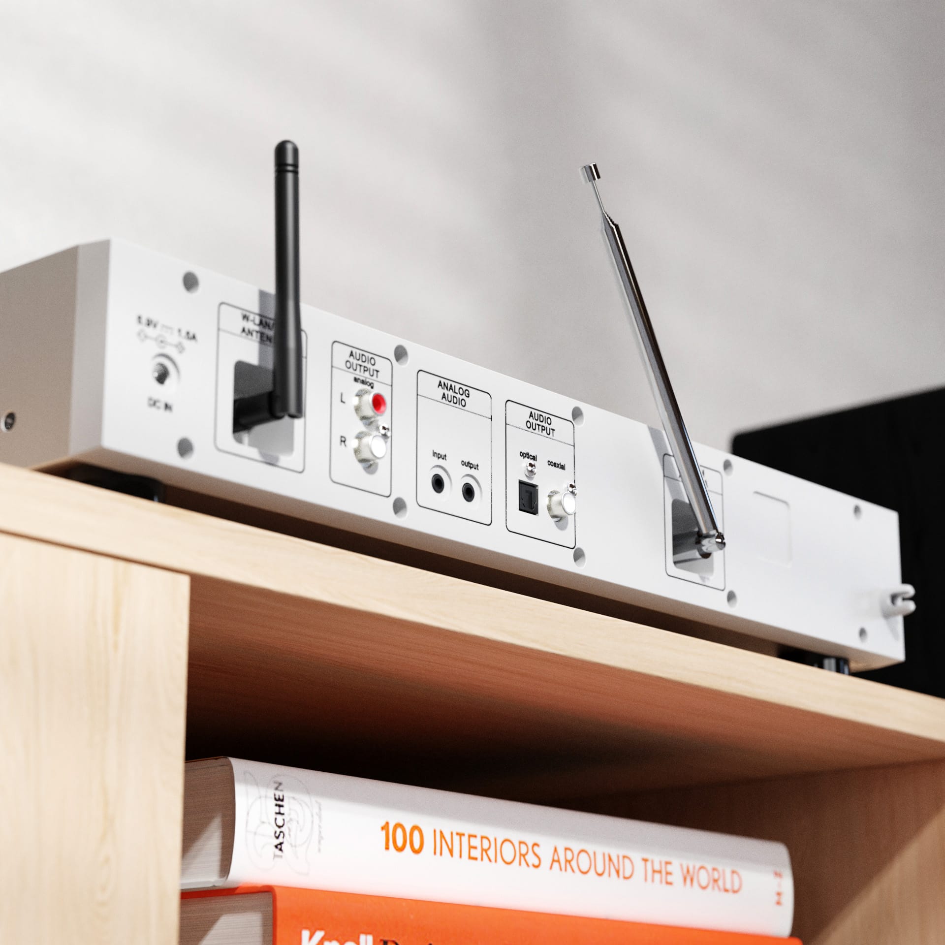 Majority Audio Fitzwilliam 2024 stereo hifi tuner met internetradio, DAB+, FM,  USB, Spotify en Bluetooth, zIlver