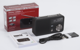 Imperial DABMAN 13 compacte DAB+ radio met FM en audio afspelen via USB en micro SD, zwart