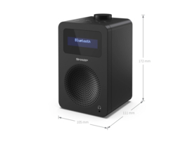 Sharp Tokyo DAB+ en FM radio met Bluetooth en alarmfunctie