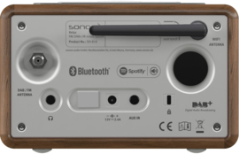 sonoro RELAX X internetradio met DAB+, FM, Spotify en Bluetooth, walnoot