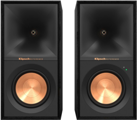Klipsch Reference R-50 PM versterkte stereo hi-fi luidsprekers met 120 Watt versterker