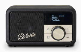 Roberts Revival Petite mini DAB+ en FM radio met Bluetooth ontvangst, zwart