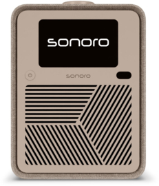 Sonoro Atron STEREO internetradio met DAB+, FM, Spotify en Bluetooth, Zand - Creme