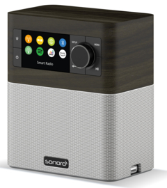 sonoro STREAM X internetradio met DAB+, FM, Bluetooth en USB, oak - silver