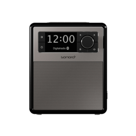 Sonoro EASY SO-120 V2 DAB+ / FM wekker radio met Bluetooth ontvangst, zwart