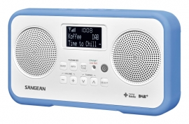 Sangean DPR-77 portable stereo DAB+ en FM radio, blauw