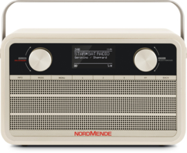 Nordmende Transita 121 IR oplaadbare draagbare internet, DAB+ en FM radio met Bluetooth, beige