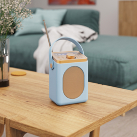 Majority Audio Little Shelford draagbare radio met DAB+, FM en Bluetooth, duck egg