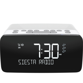 Pure Siesta Charge stereo DAB+ en FM wekker radio met Bluetooth ontvangst, Polar