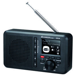 Albrecht DR 86 Senior compacte DAB+ en FM gebruiksvriendelijke digitale radio me Bluetooth, oplaadbaar
