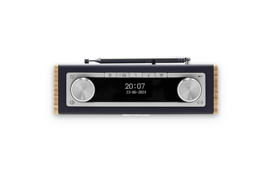 Roberts Rambler Uno retro DAB+ radio met FM en Bluetooth, Navy Blue