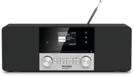 TechniSat DIGITRADIO 3 IR stereo tafelradio met internetradio, DAB+ digital radio, FM, Bluetooth, Spotify, CD-speler en USB, zwart