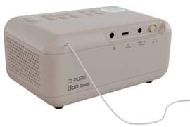 Pure Sleep digitale stereo DAB+ en FM wekker klok radio met Bluetooth, sand