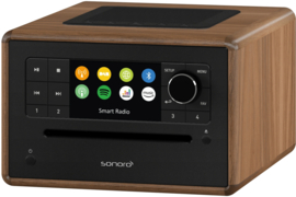 Sonoro Elite X internetradio met DAB+, FM, CD, Spotify en Bluetooth, walnut - antraciet