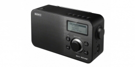 Sony XDR-S60 compacte retrostijl radio met FM en DAB+, in zwart