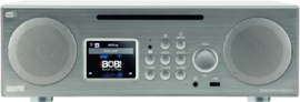 Imperial DABMAN i450 CD stereo 2.1 radio met internet, DAB+, CD, USB, Bluetooth, zilver-wit