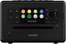 Sonoro Elite X internetradio met DAB+, FM, CD, Spotify en Bluetooth, zwart-zwart