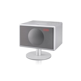 Geneva Model S Sound System met iPod / iPhone docking en FM, in zilver